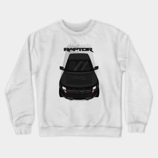 Ford F150 SVT Raptor 2010-2014 - Black and Black Crewneck Sweatshirt